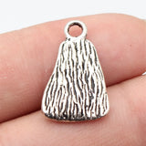 5pcs 23x14mm/26x17mm/27x14mm Antique Silver Color Irregular Geometric Textured Charms For DIY Jewelry Making