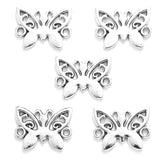 30pcs 6 Color Double hole butterfly Charms For Bracelets Necklace Pendant DIY Handmade Jewelry Making accessories 15*11mm D2126