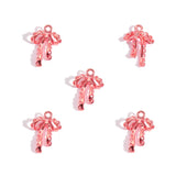 20pcs 6 colors alloy bow Charm Hollow Pendant For DIY Necklace Bracelet Earrings Jewelry Crafts Making Accessories 19*13mm N182