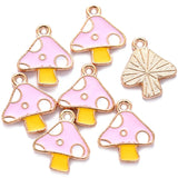 10Pcs 6 Color mushroom Charms Diy Findings Keychain Bracelets Pendant For Jewelry Making