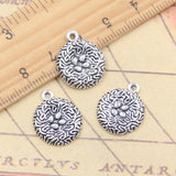 Colgantes de Color plata tibetana para hacer joyas, abalorios de piezas, huevos de Nido de Pájaro, 18x15mm, fabricación de joyas antiguas, artesanía hecha a mano DIY, 10 unidades