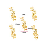 2pcs 12 styles Stainless Steel Flowers Charms Connection For Bracelets DIY Jewelry Making Supplies Jewelry Connector Bulk W433