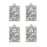 20 Styles Retro silver Style Witch Divination Tarot Card Tag Pendant DIY Charms Necklace Bracelet Jewelry Making 23*14mm J502