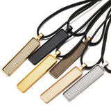 5pcs rectangle Necklace Charm DIY Setting Cabochon Cameo Base Tray Bezel Blank Fit 50*10mm Cabochons Jewelry Making 60*12mm C45