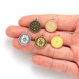 15pcs 5 Color Devil's Eye Charm for Necklace Keyring Pendant DIY Handmade Jewelry Accessories 15*18mm I1137