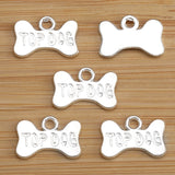 20pcs 6 Colors Dog Bone Sign Charms For Bracelets Necklace Pendant DIY Handmade Jewelry Making accessories 11*16mm S285