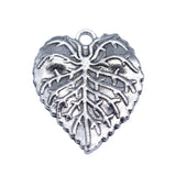 10pcs 26x21mm 2 Colors Antique Bronze Color Antique Silver Color Leaf Charms For DIY Jewelry Making