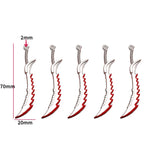5 pcs 20 styles Halloween Zinc Alloy Bloody Dagger Color Charms Knife Pendants for DIY Bangle Bracelet necklace Findings W430