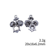 10pcs 20x16x6.2mm Antique Silver Color Musical Instruments Drum Charms For DIY Jewelry Making