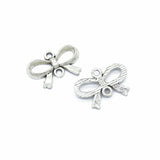 20 pcs 4 color Antique silver color Metal bow-knot Charms Pendants For Jewelry Making Diy Handmade Jewelry 22*15 N101