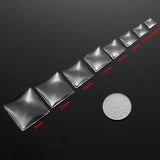 5-50pcs 8-30mm Clear Square Cabochons Transparent Flat Back Glass Cabochon Cameo Settings For DIY Jewelry Making Supplies V1009