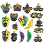 5pcs 10style Carnival Charms Alloy Mask Hat Carnival Pendants For DIY Bracelet Necklace Earrings Jewelry Making Accessories W4