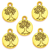20pcs 4colors Life Tree Charms Pendants DIY Jewelry for Necklace Bracelet Making Accessaries 15*12mm Q238