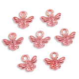 40pcs 7 Colors small bee Charms For Bracelets Necklace Pendant DIY Handmade Jewelry Making accessories 11*11mm D2150