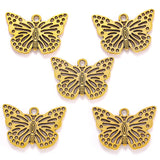 10pcs 6 Colors butterfly Charms For Bracelets Necklace Pendant DIY Handmade Jewelry Making accessories 20*29mm D2142