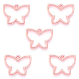 20pcs 6 Color hollow butterfly Charms For Bracelets Necklace Pendant DIY Handmade Jewelry Making accessories 17.5*13.5mm D2136