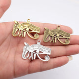 2pcs 45x35mm Ancient Egyptian Series Snake And Eye Of Horus Charms For DIY Jewelry Making