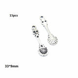 30pcs Mixed style Multiple styles Alloy Marine animals Charms for Earring necklace Pendant DIY Handmade Jewelry Making U090