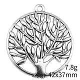 4pcs 42x37mm 2 Colors Antique Bronze Color Antique Silver Color Tree Charms For DIY Jewelry Making