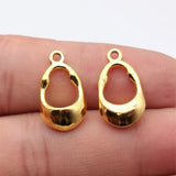 10pcs 21x12mm 5 Colors Openwork Geometric Earrings Charms For DIY Jewelry Making