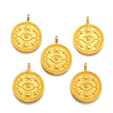 15pcs 5 Color Devil's Eye Charm for Necklace Keyring Pendant DIY Handmade Jewelry Accessories 15*18mm I1137