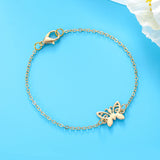 30pcs 6 Color Double hole butterfly Charms For Bracelets Necklace Pendant DIY Handmade Jewelry Making accessories 15*11mm D2126