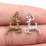 10pcs 14x20mm 2 Colors Antique Bronze Color Antique Silver Color Elk Charms For DIY Jewelry Making
