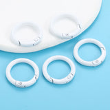 20/25/30/35/41mm Multi-colors Mixed Spray painting Alloy Keychain DIY Jewelry Making Findings V161