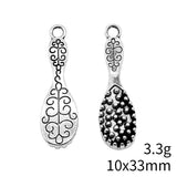 10pcs 10x33mm 2 Colors Antique Silver Color Kc Gold Color Comb Charms For DIY Jewelry Making