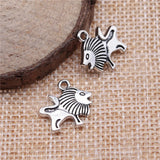 5pcs 16x15mm 2 Colors Antique Bronze Color Antique Silver Color Lion Charms For DIY Jewelry Making