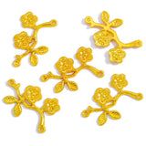 20pcs 5 Color Branches Flower Charm for Bracelet Necklace earring Connector DIY Handmade Jewelry Accessories 18*31mm Q280
