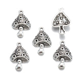 10pcs 5 colors Food Mushroom Charm fit for Necklace Key Chain Pendant DIY Jewelry 26*18mm K11