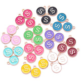YuenZ  A-Z KC gold color letter DIY accessories enamel alphabet charms alloy small pendant for bracelet 15*13mm W85