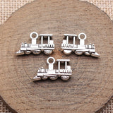 10pcs 19x12x4mm 2 Colors Antique Bronze Color Antique Silver Color Locomotive Charms For DIY Jewelry Making