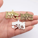 2pcs 45x35mm Ancient Egyptian Series Snake And Eye Of Horus Charms For DIY Jewelry Making