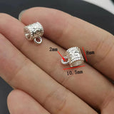 20-40pcs silver color Zinc Alloy Bead DIY big hole metal connector Beads Fits Charm Bracelets Necklaces Pendants making R224