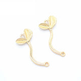 10pcs 4 Color Small saplings Charm for Bracelet Necklace earring DIY Handmade Jewelry Accessories 33*15mm Q265