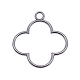 10pcs 37x32mm 3 Colors Hollowed-Out Geometric Flower Frame Pendant