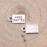 40pcs 12x6mm 2 Colors Antique Silver Color Antique Gold Color Hand Crafted Charms For DIY Jewelry Making