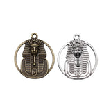 4pcs 26x23mm Ancient Egyptian Double Sided Egyptian Pharaoh Charms For DIY Jewelry Making