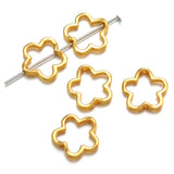 20pcs Two Hole Flower Frame Beads Spacer Connectors Diy Necklace Bracelet Earrings Pendants Jewelry Making Accessories 15*15mm