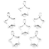 40pcs 6Color Double hole star Charms For Bracelet Earring necklace Pendants DIY Handmade Jewelry Accessories Making 15*12mm L343