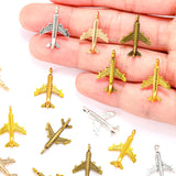 20pcs 5 colors aircraft Charms Zinc alloy Pendant for Necklace earring Pendant DIY Handmade Jewelry 23*15mm J175