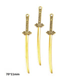 Ancient gold 10PCS 16 Styles Mixed Alloy Charms Knight Sword Knife Gun Bow Weapons Pendant For DIY Handmade Jewelry Material
