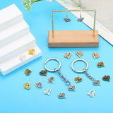 20pcs 6 Color hollow out heart shaped Charm for Necklace Keyring Pendant DIY Handmade Jewelry Accessories 15*14mm A02