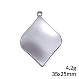 4pcs 35x25mm 5 Colors Twisted Leaf-Shaped Charms For DIY Jewelry Making