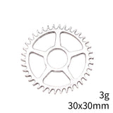 10pcs 30x30mm 2 Colors Antique Bronze Color Antique Silver Color Gear Charms For DIY Jewelry Making