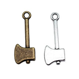 10pcs 24x9mm 2 Colors Antique Bronze Color Antique Silver Color Ax Charms Tool Charms For DIY Jewelry Making