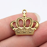 10pcs 27x24mm 3 Colors Antique Bronze Color Antique Silver Color Antique Gold Color Imperial Crown Charms