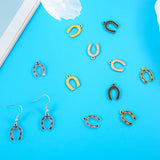 40pcs 5 Color Horseshoe Charm Alloy Metal For Keychain earring Pendants DIY Handmade Jewelry Accessories Making 11*15.5mm D9343